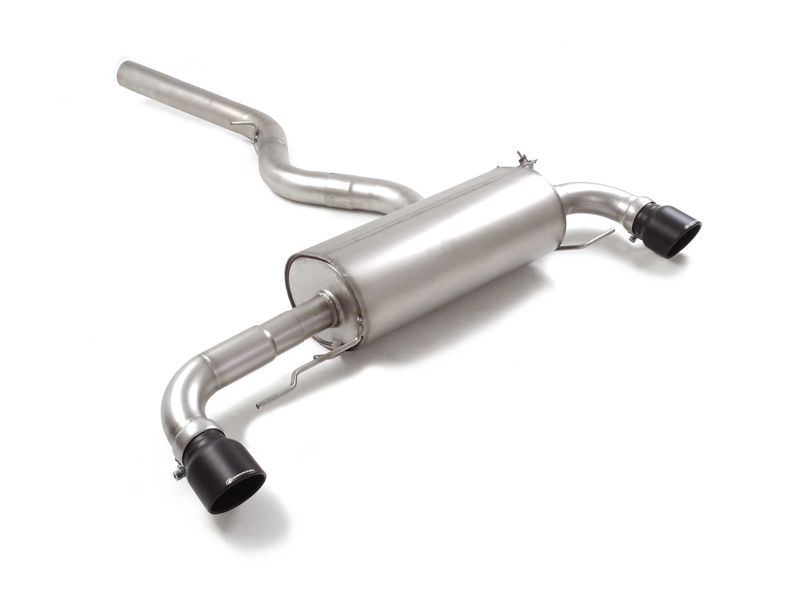 Ragazzon Duplex rear silencer 1x 102mm round Sport Line with integrated flap Ragazzon Duplex rear silencer 1x 102mm round Sport Line with integrated flap