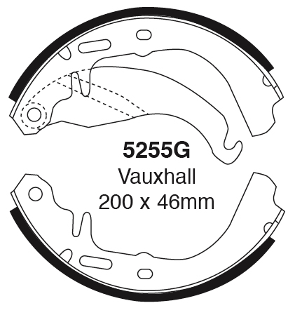 A5255G EBC Premium Bremsbacken