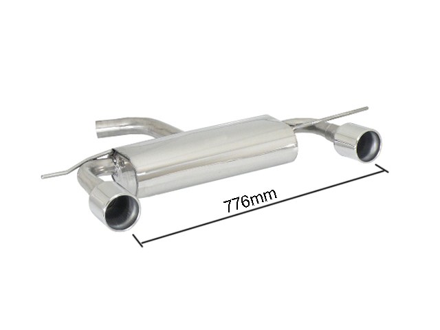 50-0262-06ZWJD8t619ZaNJ Ragazzon Duplex-Endschalldämpfer 1x 102mm rund