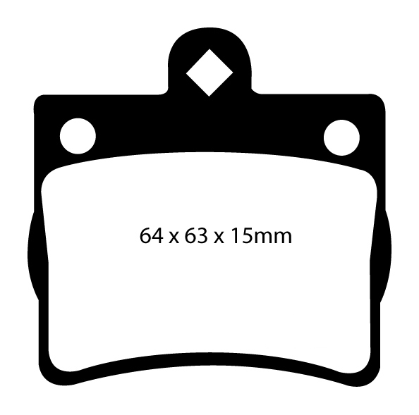 A1135 EBC Blackstuff Brake pads rear