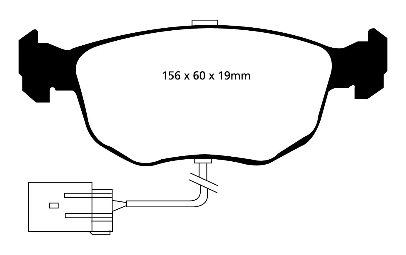 A0956 EBC Yellowstuff Brake pads front