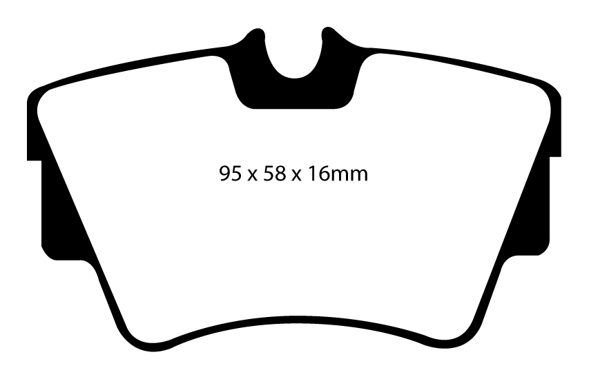A1284 EBC Blackstuff Bremsbeläge hinten