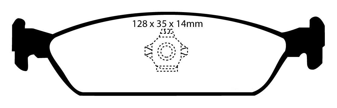 A0768 EBC Blackstuff Bremsbeläge hinten