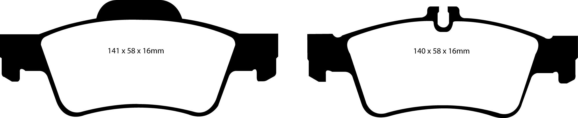 A1491 EBC Yellowstuff Brake pads rear