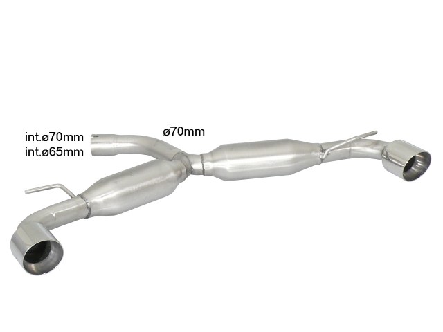 Ragazzon Duplex-Endschalldämpfer 1x 102mm rund Sport Line