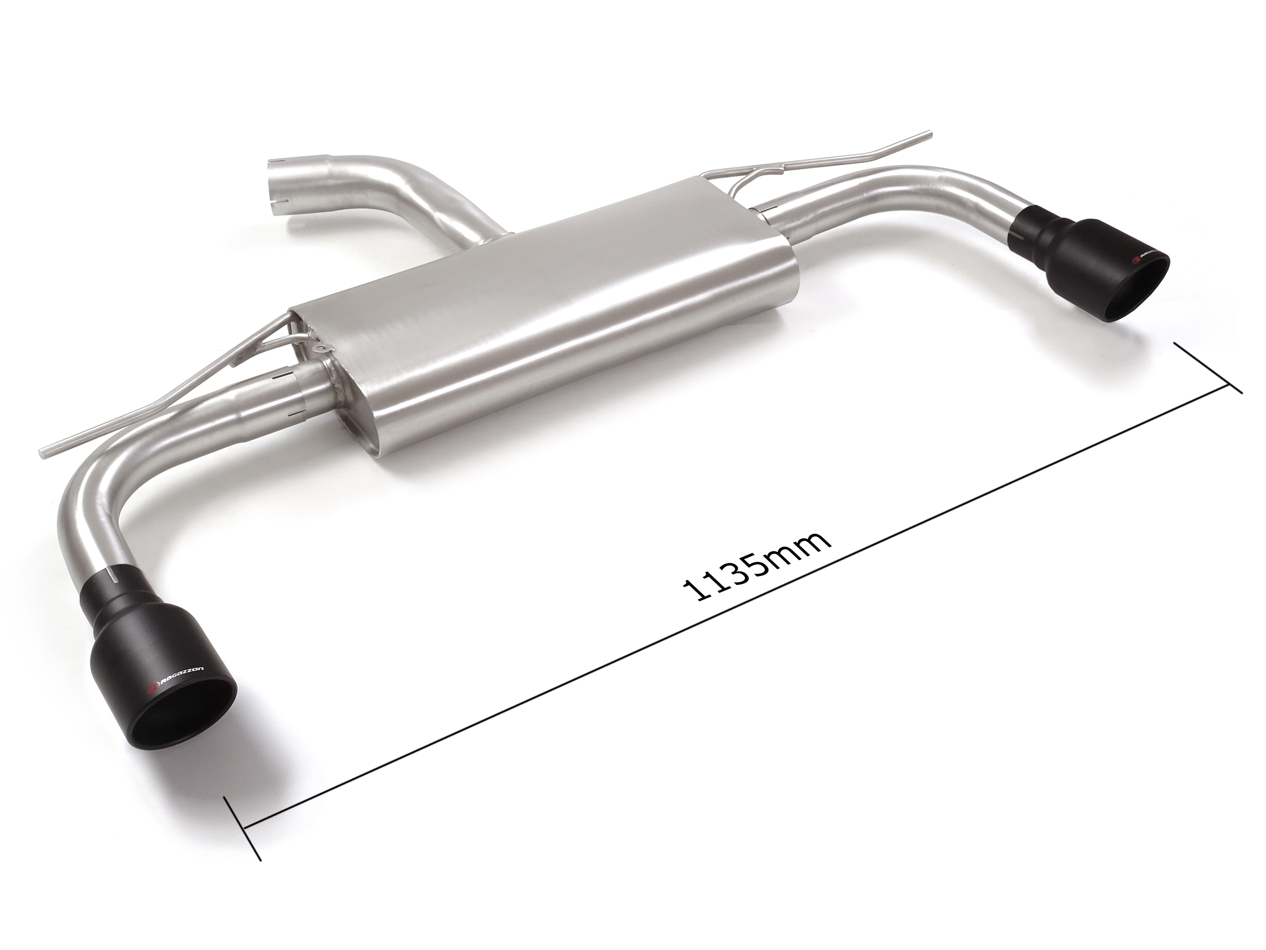Ragazzon Duplex rear silencer 1x 102mm round Sport Line  