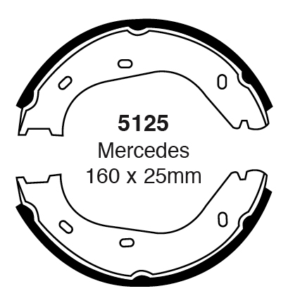 EBC Premium Hand brake shoes