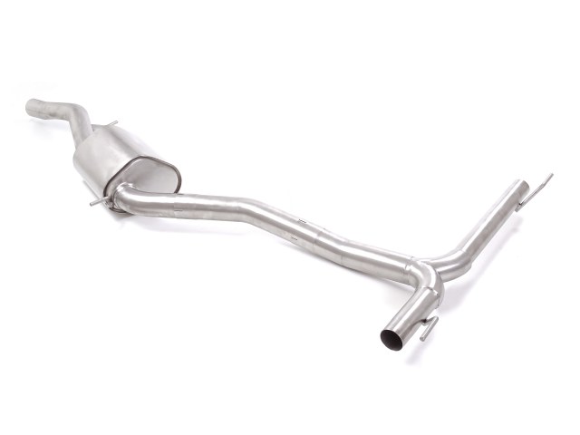 50-0836-40 Ragazzon center silencer + Duplex rear pipes