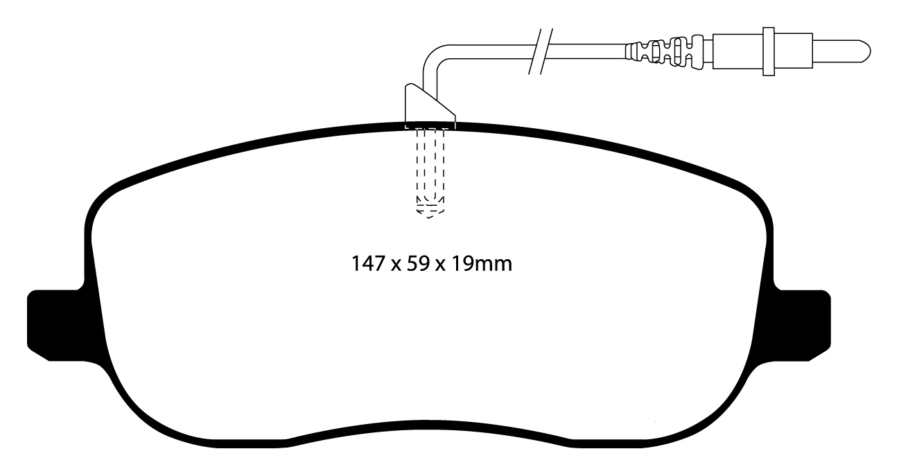 A1466 EBC Blackstuff Brake pads front