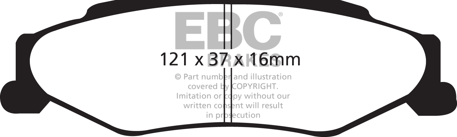 A1160 EBC Yellowstuff Bremsbeläge hinten