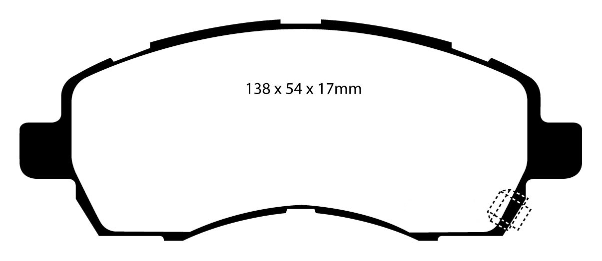 A1138 EBC Blackstuff Brake pads front
