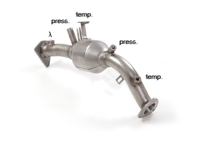 54-0335-01 Ragazzon Katalysator Gruppe N + Partikelfilter-Ersatzrohr Gruppe N