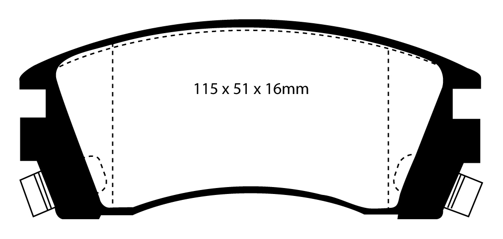 A0988 EBC Blackstuff Brake pads front
