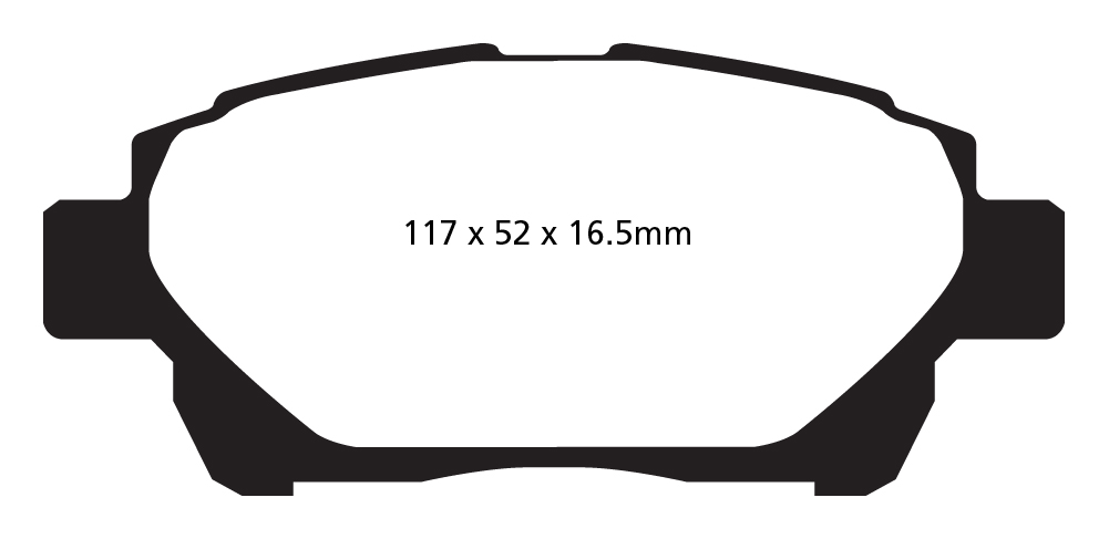A2061 EBC Blackstuff Brake pads front
