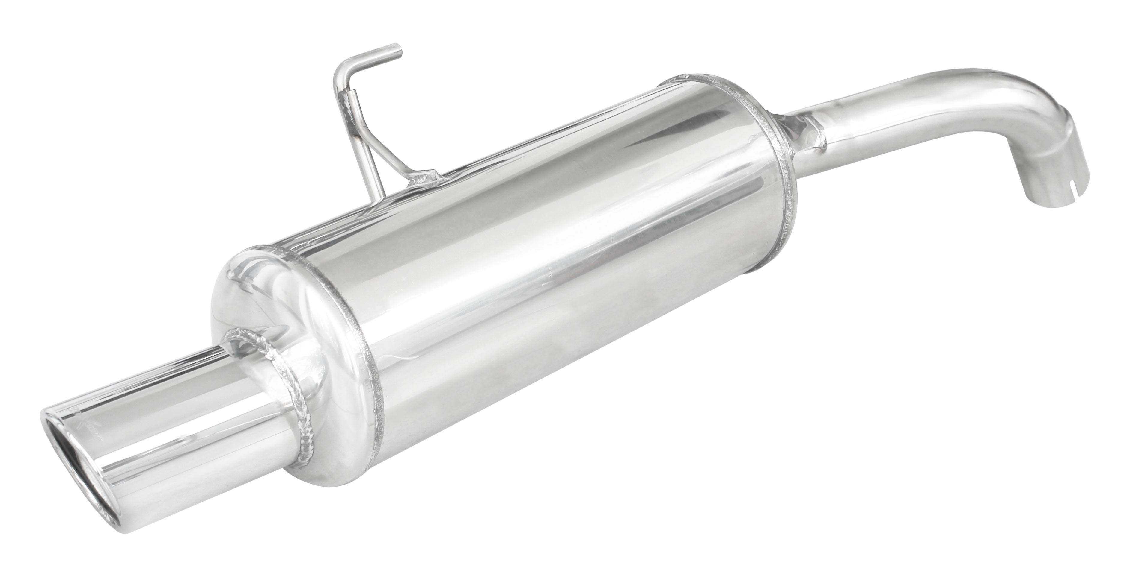 Inoxcar Rear silencer 1x 90mm round X-Race