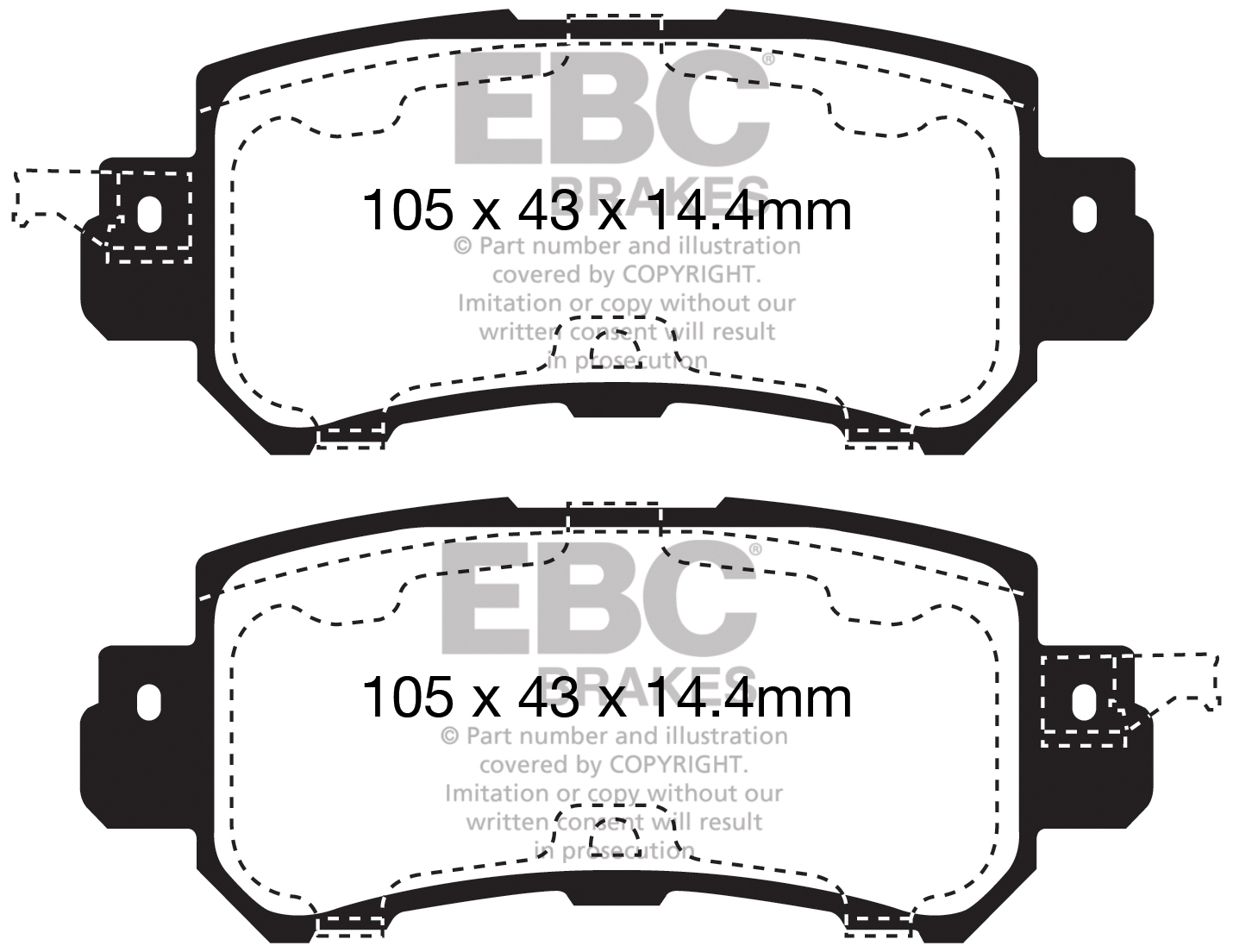 EBC Blackstuff Bremsbeläge hinten