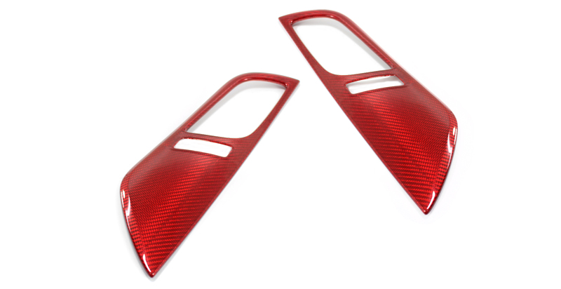 Red-Carbon-fiber-Mercedes-Benz-SLK-R172-internal-door-handles-SKU-SLK-29-R-0 Koshi Carbon Innere Türgriffumrandung