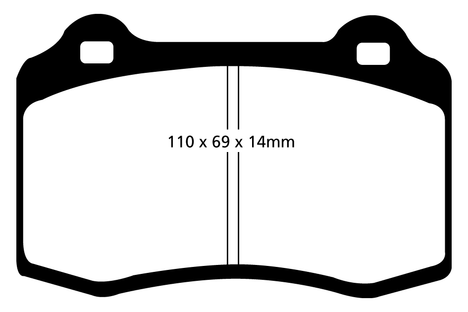 A1140 EBC racing brake pads RP1 front