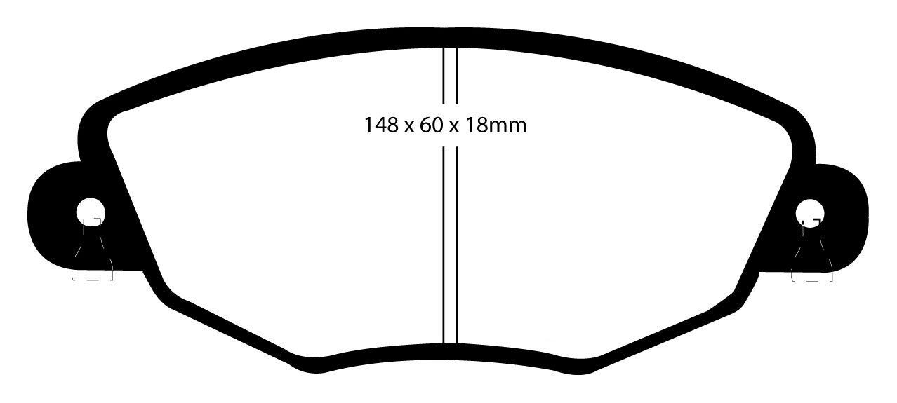A1322 EBC Redstuff Bremsbeläge vorne