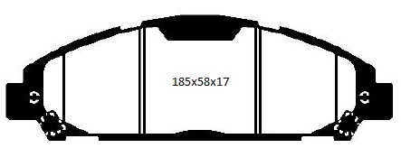 A3039 EBC Yellowstuff Brake pads front
