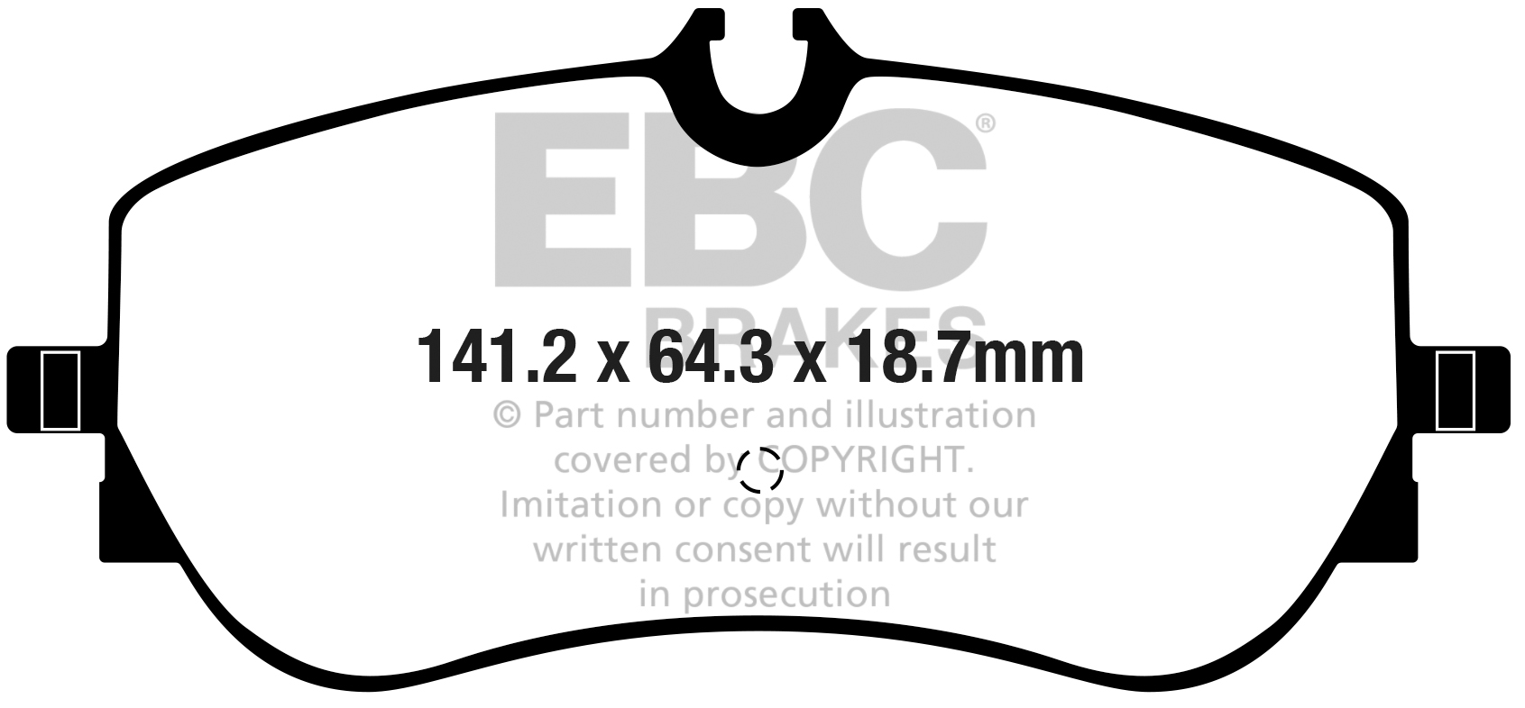 A2364 EBC Blackstuff Bremsbeläge hinten