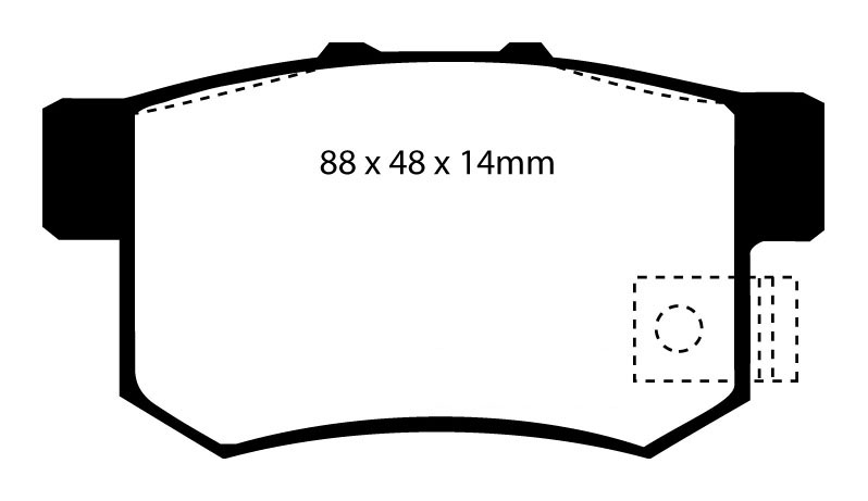 A0781_2 EBC Redstuff Bremsbeläge hinten