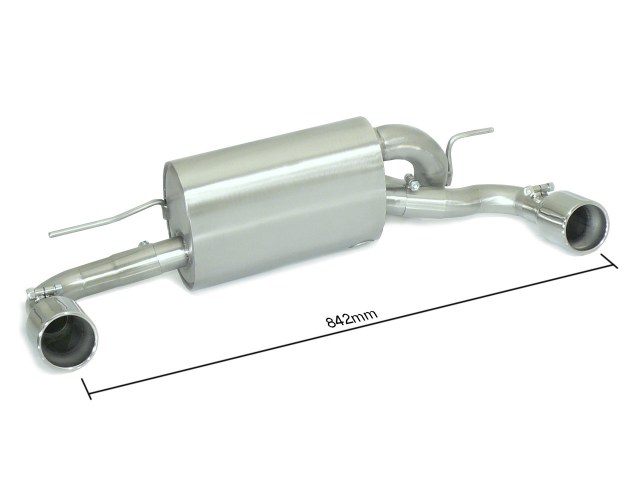 Ragazzon Duplex-Endschalldämpfer 1x 90mm rund 