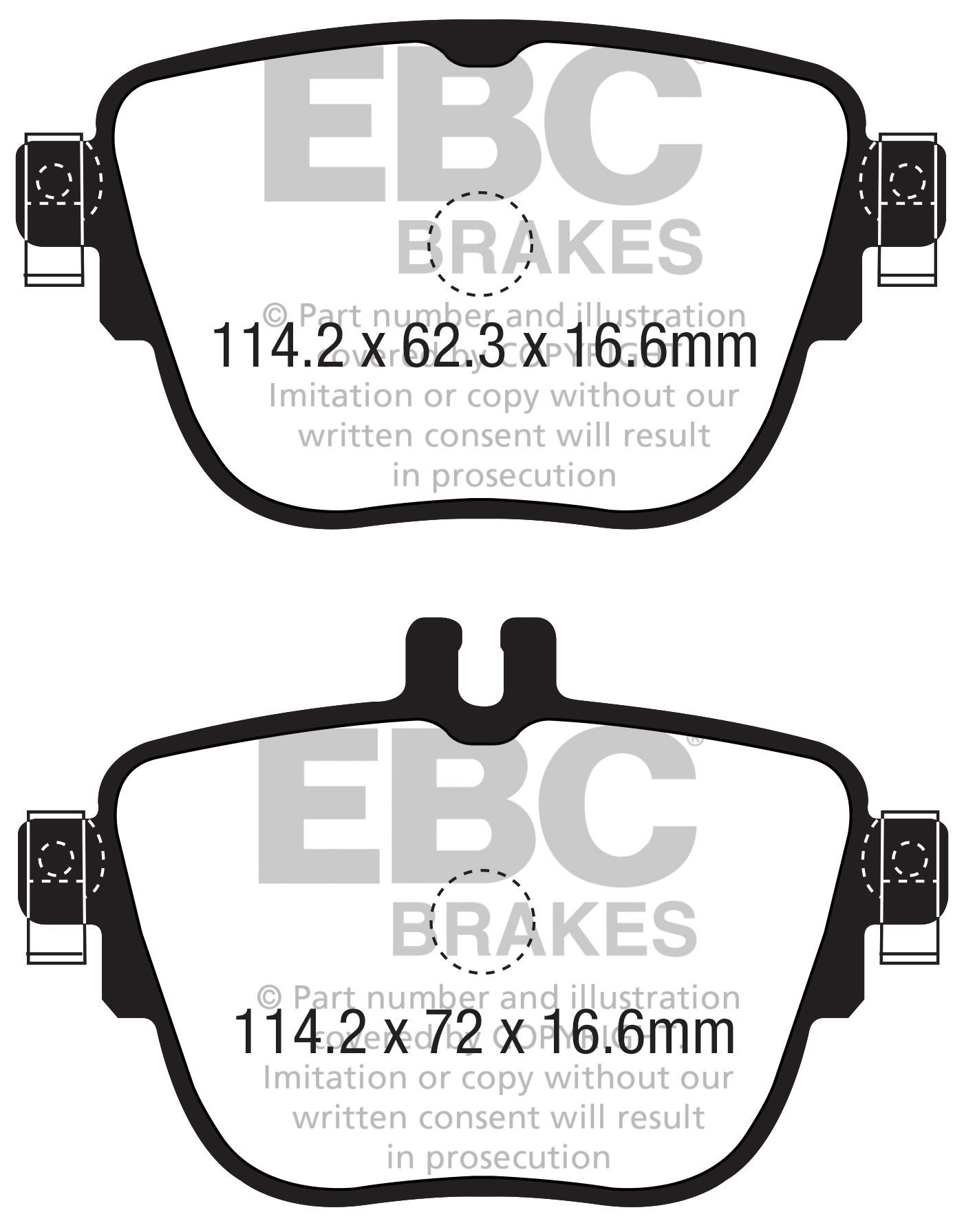 A2337 EBC Yellowstuff Bremsbeläge hinten