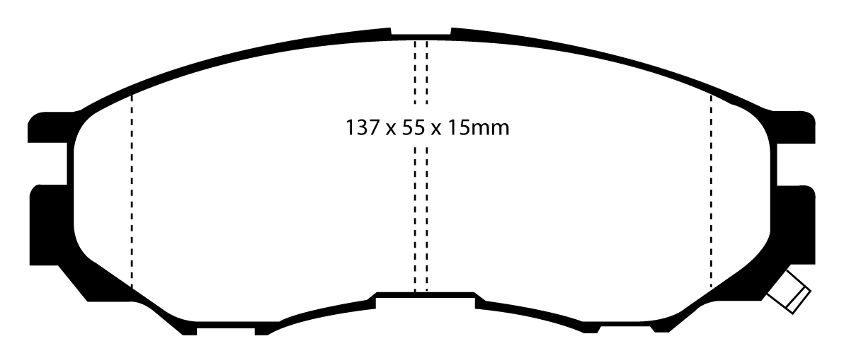 A1124 EBC Blackstuff Bremsbeläge vorne
