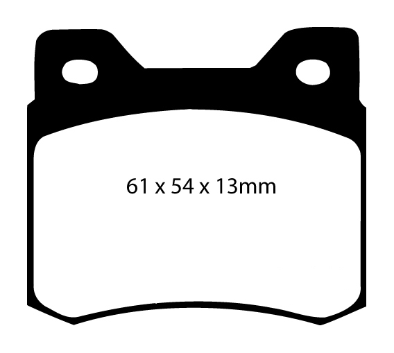 A0464 EBC Blackstuff Bremsbeläge hinten