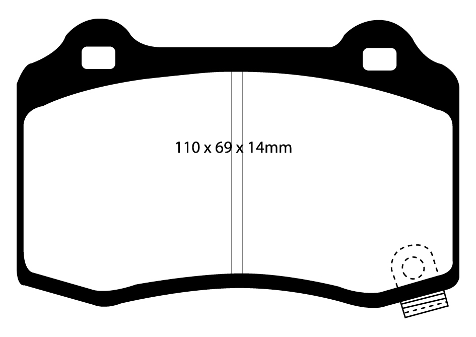 EBC Redstuff Bremsbeläge hinten