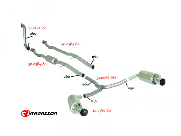 Mini_R55_Clubman_JCW_linea_1 Ragazzon Y connecting pipe