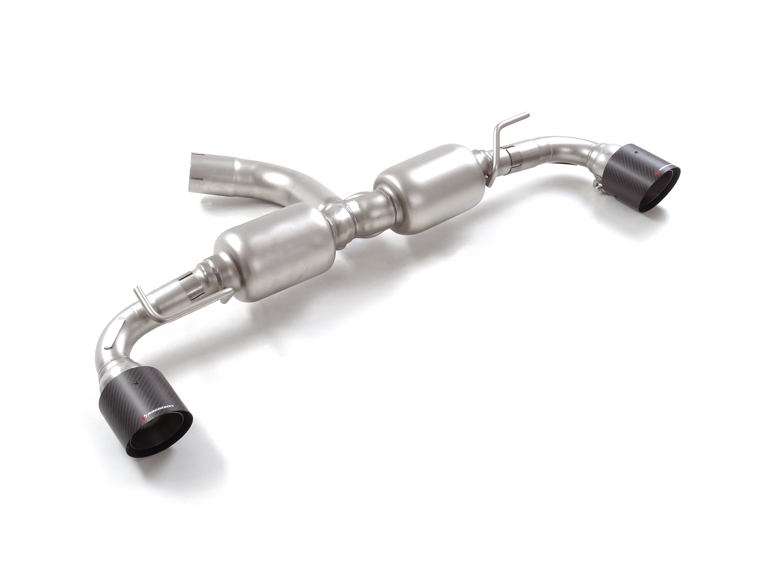 Ragazzon Duplex rear silencer group N 1x 102mm round Sport Line