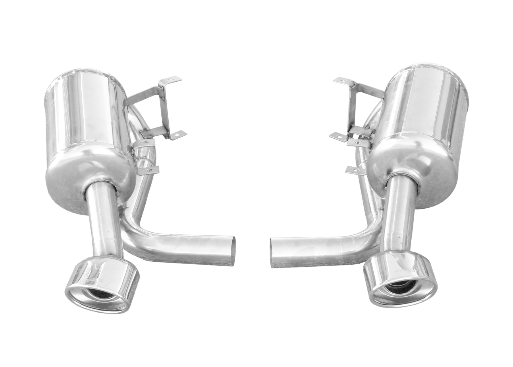 OVGT3-01-120 Inoxcar Duplex Endschalldämpfer 1x 120x80mm oval abgeschlägt