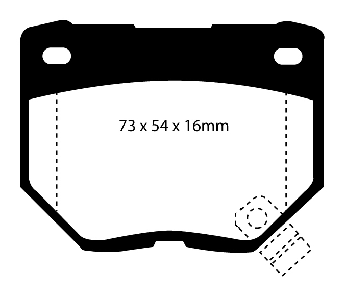 A0826 EBC Redstuff Bremsbeläge hinten