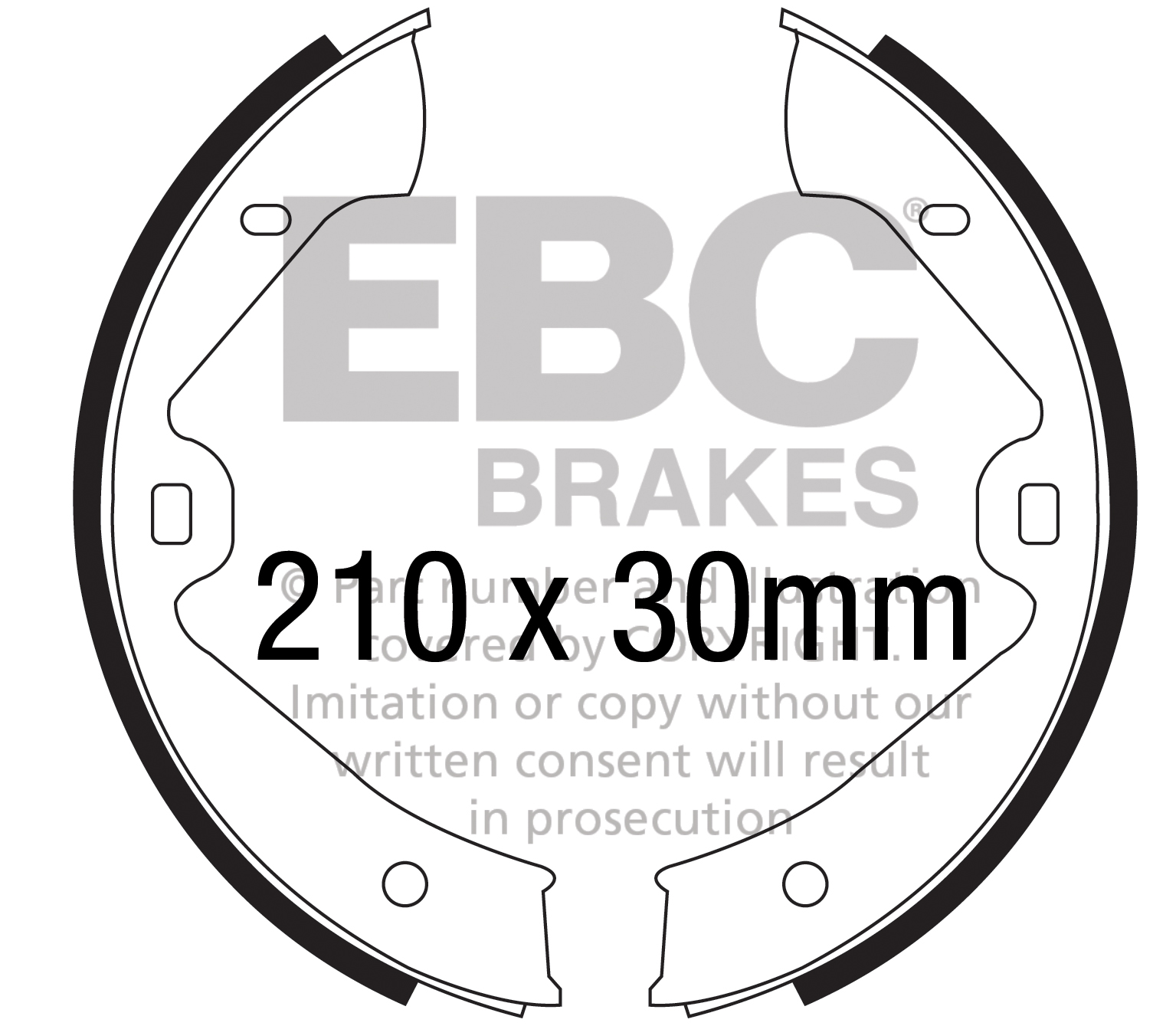EBC Premium Handbremsbacken