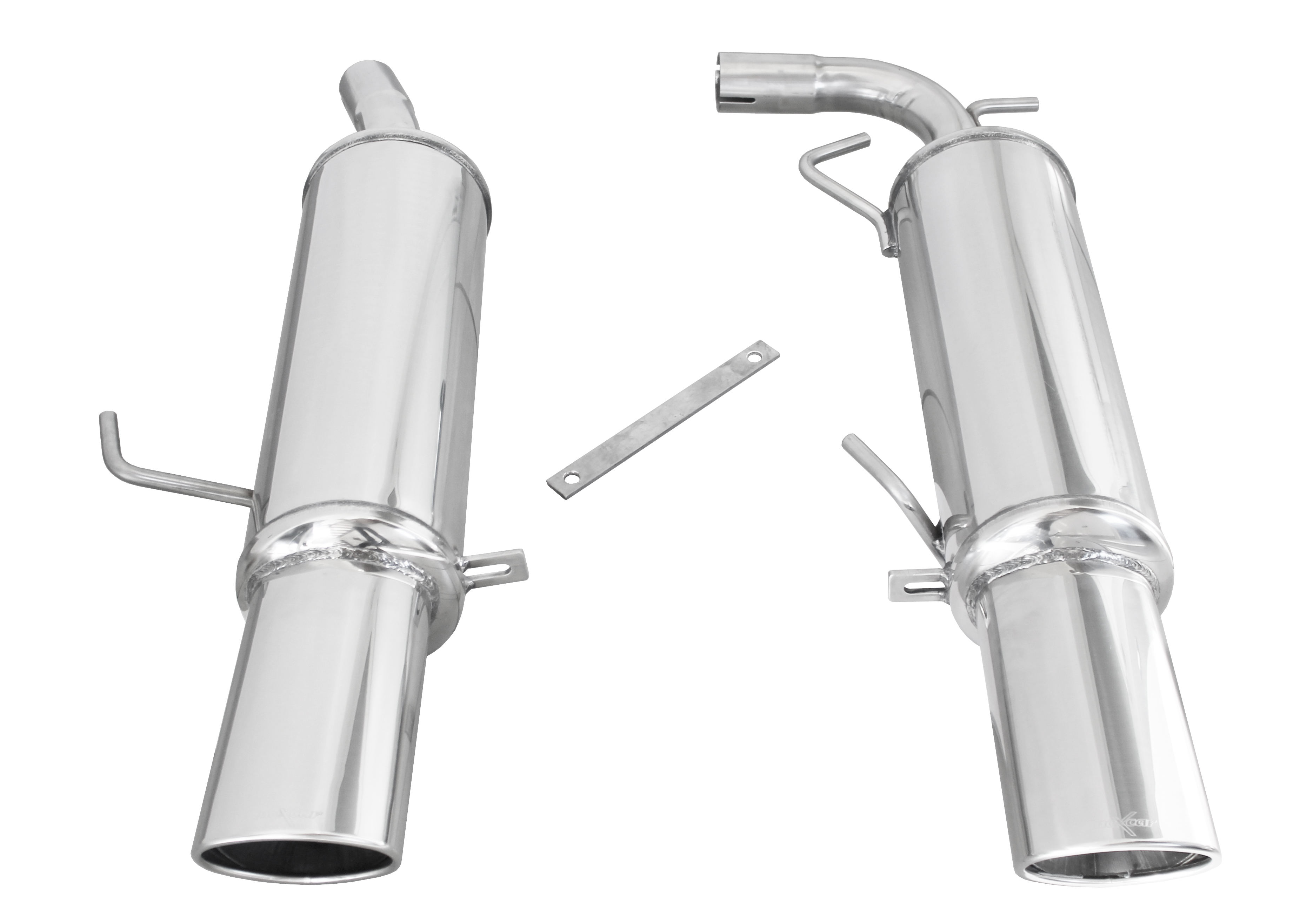 RECL-14-120 Inoxcar Rear silencer 2x 120x80mm oval centered