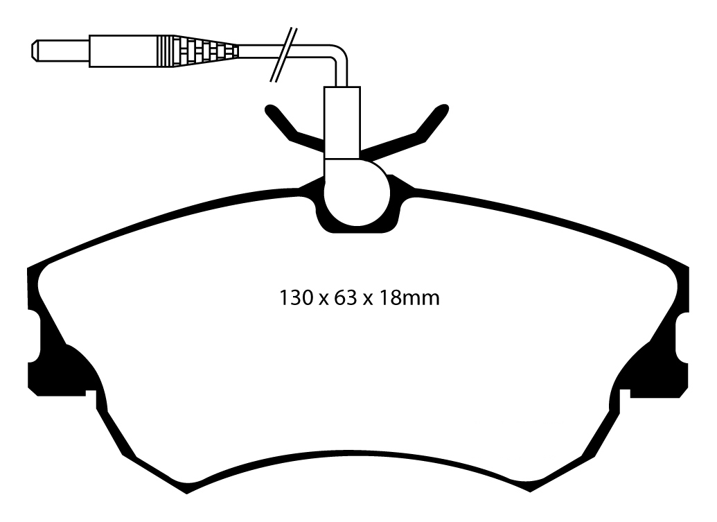 A1128 EBC Blackstuff Bremsbeläge vorne