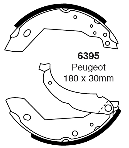 A6395 EBC Premium Bremsbacken