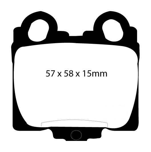 A1224 EBC Yellowstuff Brake pads rear