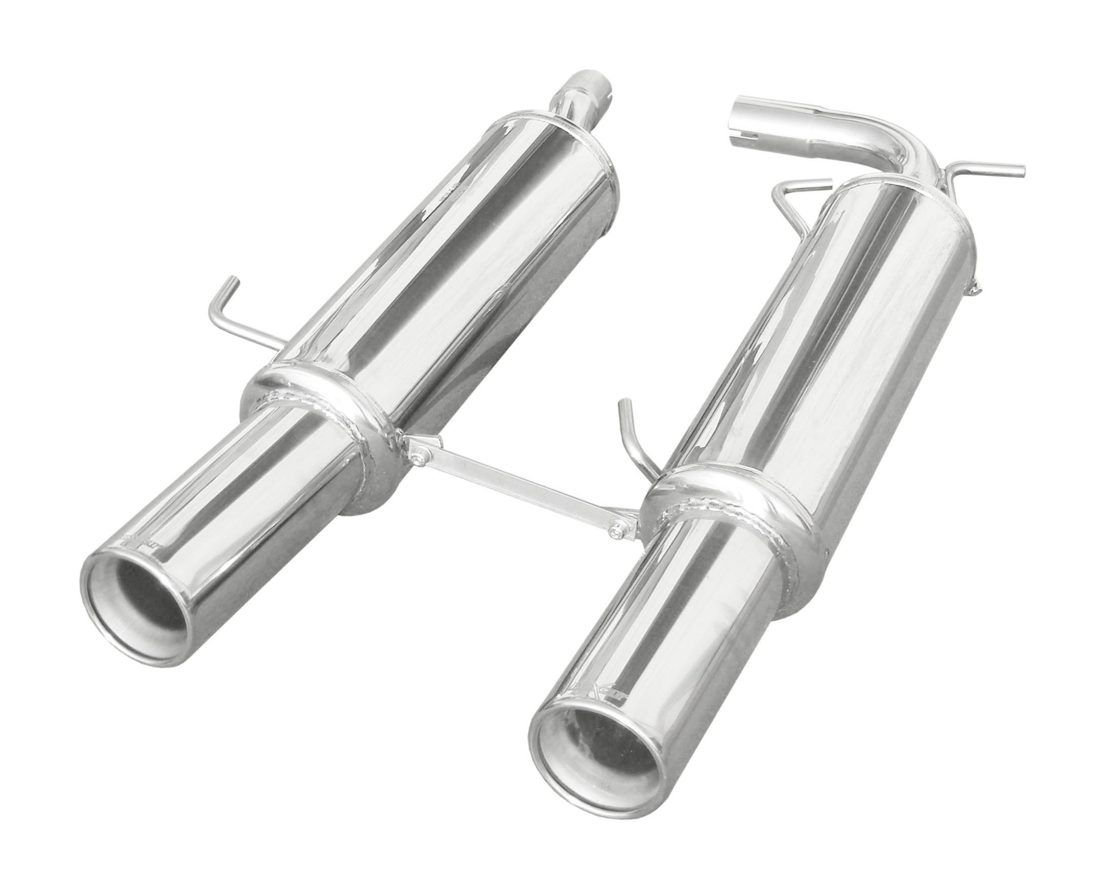 RECL-14-102 Inoxcar Rear silencer 2x 102mm round centered