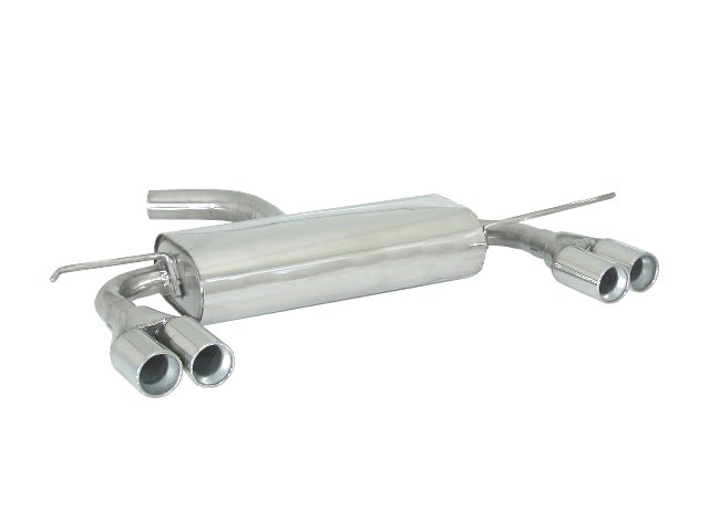 Ragazzon Duplex-Endschalldämpfer 2x 70mm rund versetzt