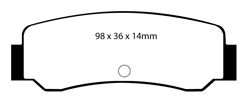 A0392 EBC Blackstuff Bremsbeläge hinten