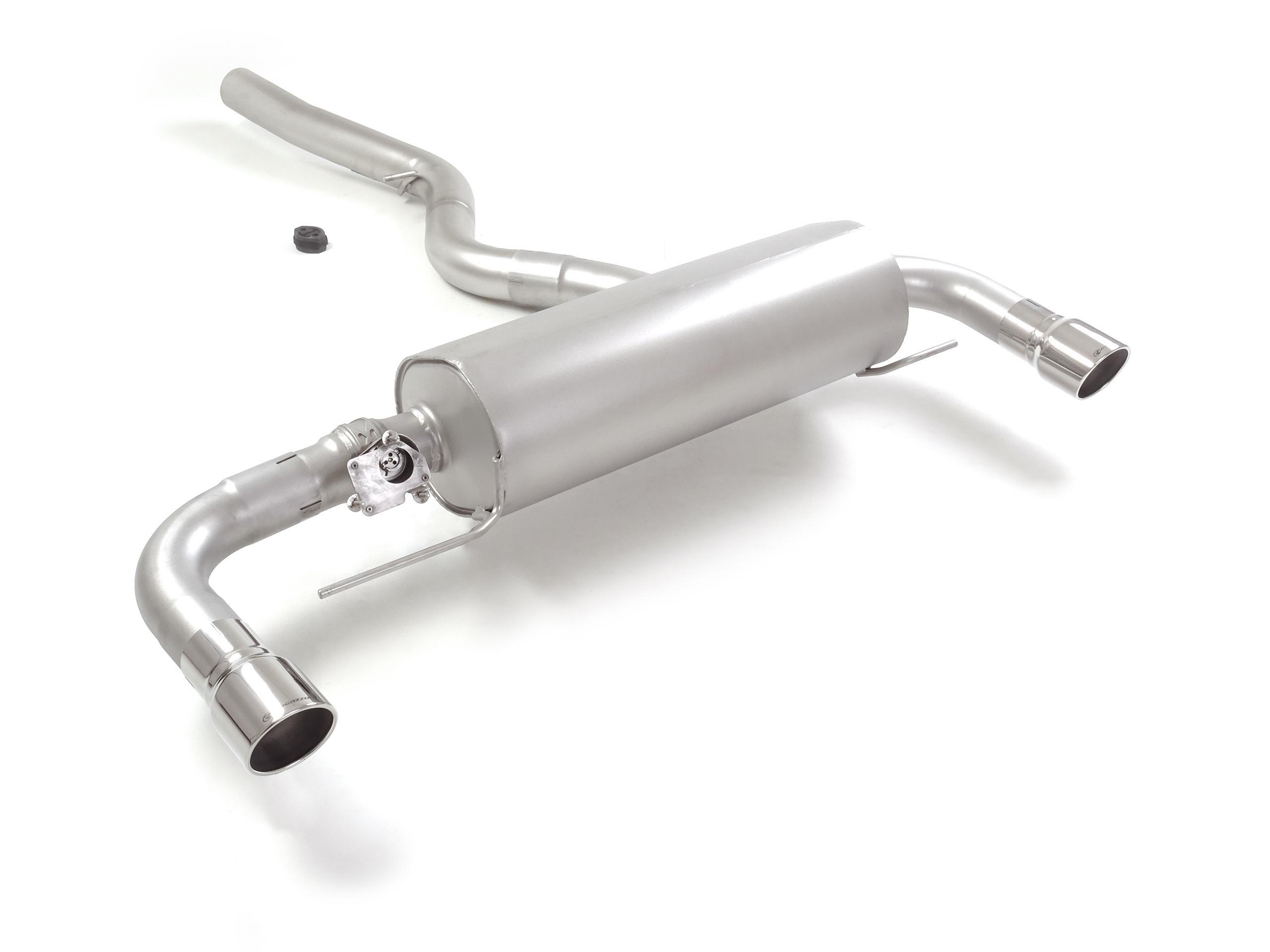 Ragazzon Duplex-rear silencer 1x 90mm round Sport Line