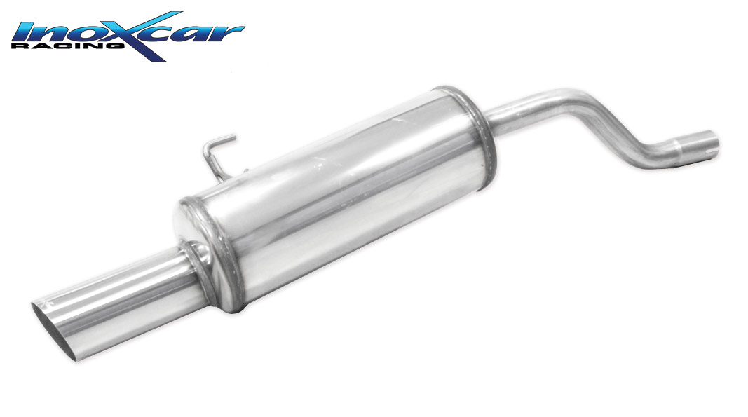 RECL-09-07-08-90RA Inoxcar Rear silencer 1x 90mm round Rally