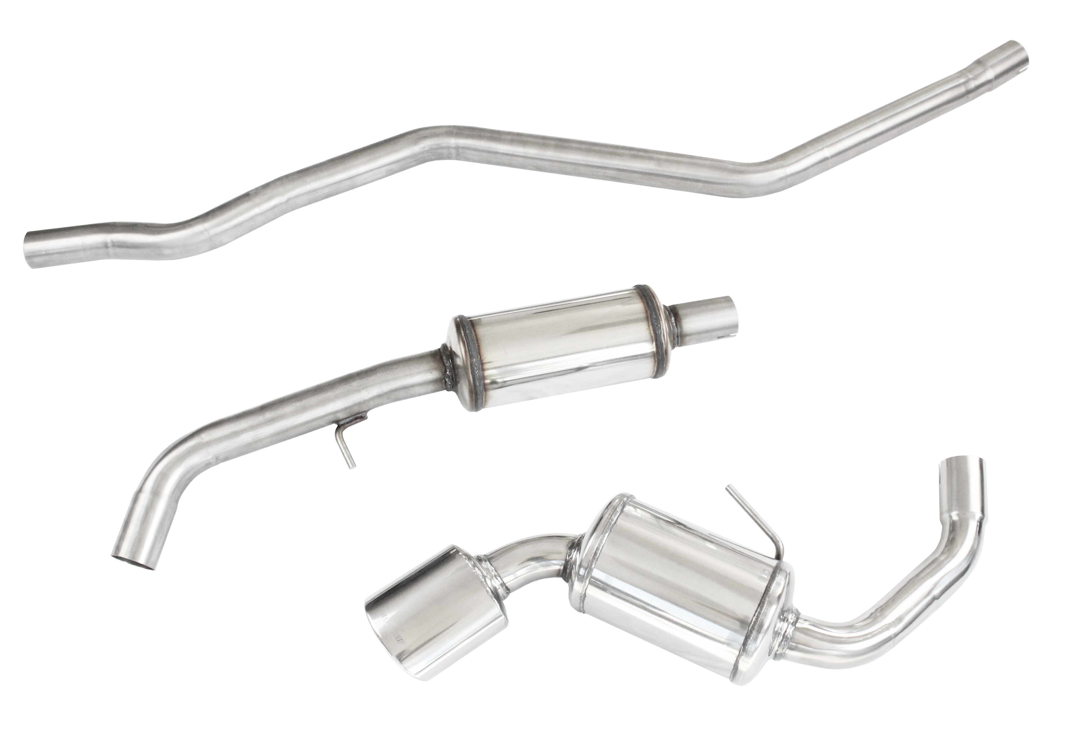 LBME87-01-120 Inoxcar Center silencer + rear silencer 1x 120x80mm oval