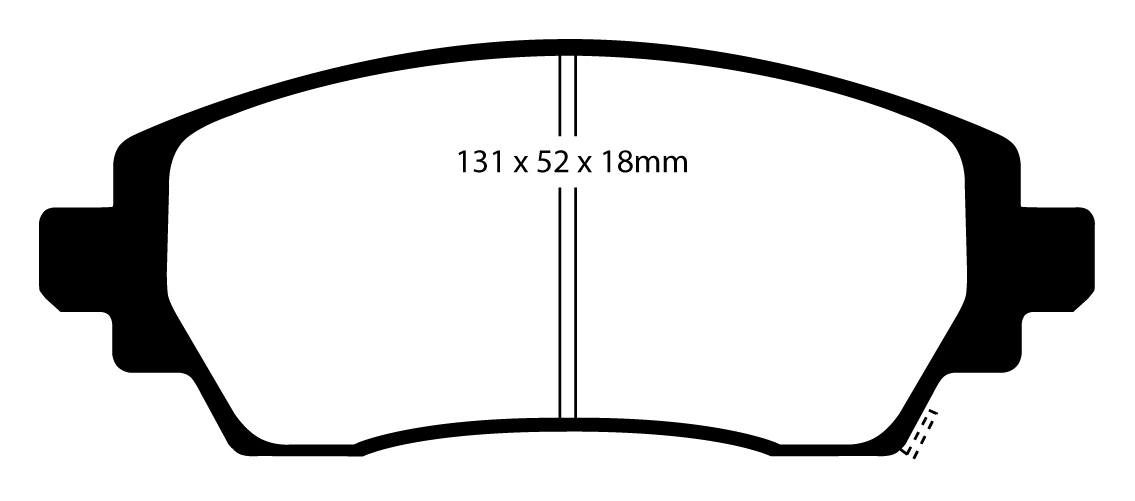 A1431 EBC Blackstuff Brake pads front