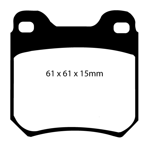 A0675 EBC Yellowstuff Brake pads rear
