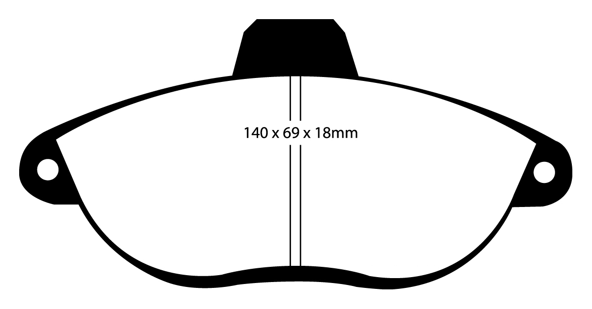 A1053 EBC Blackstuff Bremsbeläge vorne