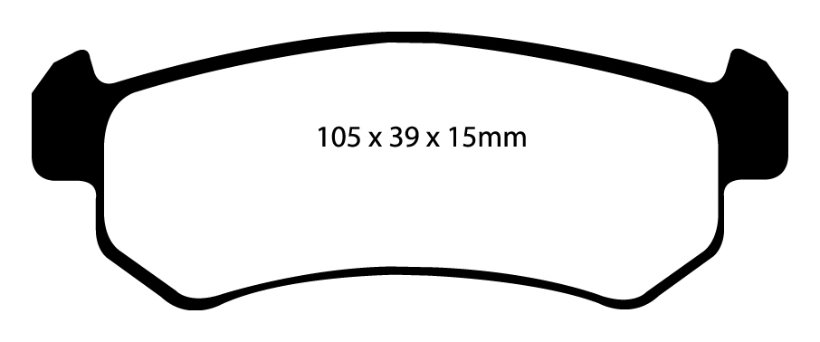 A1548 EBC Blackstuff Bremsbeläge hinten